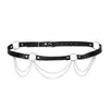 Ceintures Sexy Black Waist Strap Personnalité Chaîne Corps en cuir PU avec alliage 101ABelts Fred22