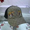 Designer Ball Cap Hatts Män Kvinnor Baseball Caps Tiger broderi Casquette Sun Hat With Letter Black Fashion Märke Hattar GGITY J0LZ