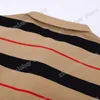 22SS Erkek Kadın Tasarımcılar T Shirt Paris Sport Stripe Pamuk Tee Kısa Kollu Müret