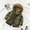 1-14 jaar jongens warme jassen winter bovenkleding voor kinderen mode bont kraag