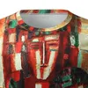 Men's T-Shirts Funny T Shirts Camiseta Abstract Man Print Long Sleeve Streetwear Tops Round Neck Mens Fashion 2022 Male Clothing