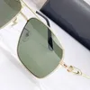 Lunettes de soleil de créateur bleu pour femmes Gold Frame Tea Kabir Singh SteamPunk Style Sunglass Carti Popular Mens Sunglasses Brand Design Sun glass