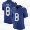 Brian Burns Kayvon Thibodeaux Deonte Banks Jersey de futebol personalizada Jalin Hyatt Daniel Jones Darren Waller Dexter Lawrence Isaiah Hodgins Michael Strahan Drew Lock