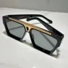 2024 Lunettes de soleil chaudes 1,1 millionnaire Glases Sunglases Men Femmes 1502W Full Frame Vintage Designer Sunglasses Millionaire Black Logo Fabriqué en Italie