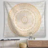 India Mandala Wall Hanging Fabrics Boho Decor Hippie Background Cloth Decoration Home Psychedelic Esoterism Printed Tapestry J220804