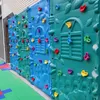 10Pcs Mixed Color Plastic Children Kids Rock Climbing Wood Wall Stones Hand Feet Holds Grip Kits W/ Screws Random Color