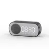 Беспроводные портативные динамики Bluetooth HD Зеркальные часы будильника часы умная басовая карта настольный подарок мини -стерео