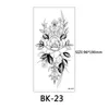 Bloemen Tattoo Decals Voor Meisjes Tijdelijke Schets Fake Tattoo Stickers Lichaam Handvoeten Clavicle Art Sticker