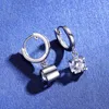 Boeycjr 925 prata 05ct / 1ct / 2ct f cor moissanite vvs fine jóias cair brincos para mulheres presente