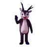 Costumi della mascotte Alce Costume della mascotte dei cartoni animati Renna Personaggio anime Copricapo Abiti da spettacolo natalizio Cervo Sika Giraffa Abiti eleganti