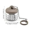 Rostfritt stål Tea Infuser Verktyg Hushållsåtervinningsbara Kaffe Strainer Lösa bladväxter Kök Spices Strainer BH6344 TYJ