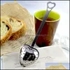 Tea Time Heart Infuser Filter Strumento Sfaloni Sfere di acciaio inossidabile Stitor Oblique Stick Tube Delivery Delivery 2021 Strumenti per caffè Ki