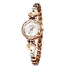 Relojes de pulsera Reloj de gama alta de moda para mujer Reloj de pulsera de cuarzo resistente al agua de acero de tungsteno superior con espejo de diamante