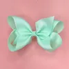 6 tum h￥rn￥l Forsythia Flower Bow Hair Clip Rainbow Candy Color Jewelry Bows Fashion Children Hair Accessories Clips 1 1xH K2