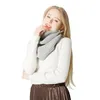 Winter Scarf For Women Men Knitted Warm Scarves Children Kids Solid Color O Ring Neck Collar Soft Snood