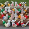 Oiseaux d'eau Sifflet Céramique Argile Oiseau Sifflet Dessin Animé Enfants Cadeaux Mini Animal Paon Sifflets Rétro Céramique Artisanat Sifflet DH8858