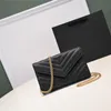 Borse alla moda Spalla Luxurys ylsl Borse firmate catena di metallo oro argento donna Borsa in vera pelle Flip cover diagonale Messenger Borsa a tracolla