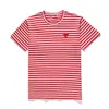 Zagraj w męską shirt designer Red Heart CDG koszula swobodne kobiety koszule Quanlity Commes des tshirts bawełniane hafty krótkie letnia koszulka hurtowa
