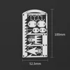 屋外のガジェットサバイバルカード22 in 1カード多目的ポケットツールステンレススチールサバイバルキャンプハイキング釣り狩猟ツール