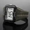 Super Easy to Read Digital Watches For Outdoor Sport LED Display 50 Meter Water Resistant 220407