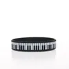 Bracelets de charme Musique Enfants Pièces de piano Notes de musique Symbole Silicone Femmes et bracelets pour hommes Bijoux pour adultes KdsChar