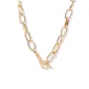 Naszyjniki wisiorki punkowe łańcuch damski złoty kolor kpop na i koralikach z koralikami choker biżuterii 2022 dla dziewczynki C267G