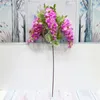 100CM Artificial Flower Three Forks Wisteria Branch Home Wall Table Decor Beanflowers For Garden Wedding Hanging Craft 50 Pcs