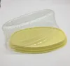 Cadeau cadeau 200pcs fromage gâteau conteneur en plastique transparent boîte de mariage cas mousse pâtisserie boulangerie titulaire boîtes SN3388gift