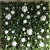 Ghirlande di fiori decorativi 10 pz / lotto Seta artificiale Ortensia Rosa 3D Fiore Muro Sfondo di nozze Decorazione Pianta