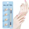 Ensemble de pinceaux à ongles à Double extrémité, éponges dégradées, pinceaux pour Nail Art, stylo pour Gel acrylique, paillettes, poudre, outils de pointage