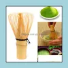 Ferramentas de ch￡ de caf￩ Drinkware Kitchen Dining Bar Garden New Japanese Cerim￴nia Bambu Chegou Green Bykk para preparar Mat Dhiyl