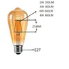 ST64 LED 2W 4W 6W 8W 10W 12W Dimmable Gold Filament Bulb E27 B22 Light 220V 110V 빈티지 에디슨 램프 레트로 골드 유리 외관 H220428