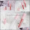 Packing Bottles Office School Business Industrial Circar Frosted Lipgloss Tube Plastic Stam Empty Clear Lip Gloss Lipstick Lipglaze Contai