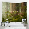 Tapiz Cortina Salón Dormitorio Fondo Decoración Hermosa Cascada Naturaleza Paisaje Fondo Decoración J220804