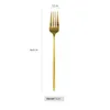 Dessert Salad Fork 185cm rostfritt stål Western Forks Portable El Wedding Party Rainbow Table Proware Cutlery Set4255701