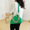 Purses Outlet 2022 summer new popular sling one Shoulder Messenger hand bill of lading shoulder contrast color thick chain women's bag