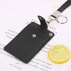 Card Holders Fashion Men Women Kids Office Work School ID Badge Holder With Keyring Rope Layards Neck Strap Universal 5 Colors 2022Card
