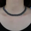 Oced Out Out Hip Hop Miami Chys Choker Choker Seet Jewelry Новый свадебный подарок для женщин Cool Design Black с белым подарком моды