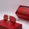 Diseñador Gafas de sol para hombre Mujer Piloto Sunglasse Herradura de herradura Cierre de diseño Marcos Art Lens Recubrimiento Azul UV400 Oro Marco Red Mujeres de Lujo Gafas de sol Gafas de sol