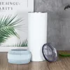 Sublimering vit glödhögtalare tumbler vaso de altavoz musik tumlar rostfritt stål kaffemugg grossist a02