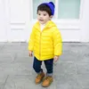 Winter Kids Boys Jackets Fashion Soild Color Down For Girls Warm Jacket Children with Hood Kids Jacket J220718
