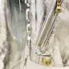 Giacca in pelle argento metallo Donna Zipper Moto Capispalla Chic Lace-up Design Giacche moto in pelle sintetica L220728