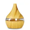 Fragrance Lamps Electric Air Humidifier Essential Oil Diffuser Wood Grain Ultrasonic LED Light Mini Fog Generator With USBFragrance