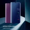 Mobiltelefonfodral Luxury Smart Mirror Flip Case för Xiaomi Redmi Note Poco X3 10 9 9S 11 8 8T 10S M3 11T Pro Max 9A 9C MI 9T 10T Lite Cover Coque