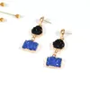 Dangle Chandelier Dayoff Oenings de piedra de resina hecha a mano para mujeres Pendientes de joyas de joyas