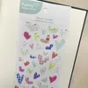 Confezione regalo Adesivi a forma di cuore in acrilico trasparente in plastica Scrapbooking Materiale da taglio fai-da-te Biglietti di auguri per matrimoni Creazione di decorazioni per la casa Regalo