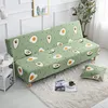 Stol täcker armlöst fällbara bäddsoffa bäddsäck spandex elastik utan armstöd stretch soffa futon protector settee slipcoverschair