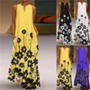Long Maxi Dress Women's Floral Causal Loose Summer Plus Size Beach 220613