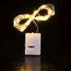 Struny przycisk LED Bateria Małe białe pudełko kolor lampa kwiatowy hurtowa dekoracja choinki miedziana atmosfera sprężona