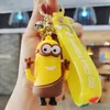 Nouveau dessin animé mignon doigt jouet mode tendance Minions cartable pendentif poupée porte-clés à la mode jouer hommes et femmes sac pendentif clé de voiture Ri7404833